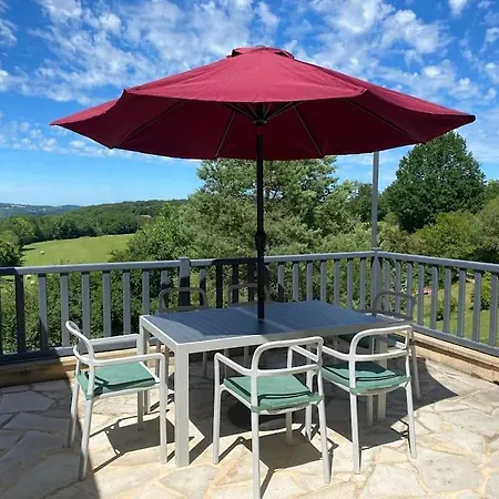 Maison Vallee Vue Avec Piscine Chauffee Castelnaud La Chapelle
